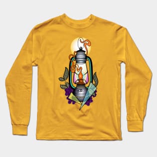 "Neotraditional vintage lamp" Long Sleeve T-Shirt